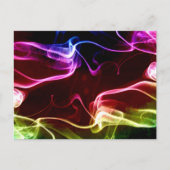 カラフル抽象芸術デジ絵画タル ポストカード (正面)