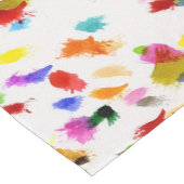 カラフル抽象芸術ドットパターン ショートテーブルランナー (コーナー)