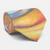 カラフル抽象芸術ネックタイ、モダンデザイン ネクタイ (ロール)