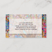 カラフル抽象芸術ハピネス 名刺 (裏面)