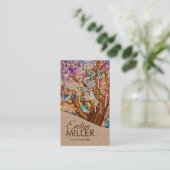 カラフル抽象芸術ハピネス 名刺 (スタンド正面)