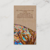 カラフル抽象芸術ハピネス 名刺 (裏面)