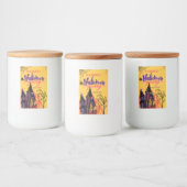 カラフル抽象芸術ハローウィンパーティ フードラベル (ボトル)