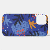カラフル抽象芸術パイナップルとリーブ Case-Mate iPhoneケース (裏面 (横))