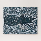 カラフル抽象芸術パイナップル果実挑戦的懸命 ジグソーパズル (横)