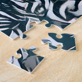 カラフル抽象芸術パイナップル果実挑戦的懸命 ジグソーパズル (側面)