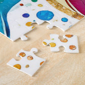 カラフル抽象芸術パズルデザイン ジグソーパズル (側面)