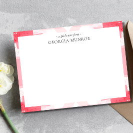 カラフル抽象芸術パターパーソナライズされたン ノートカード