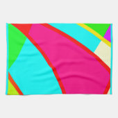 カラフル抽象芸術パターン キッチンタオル (横)