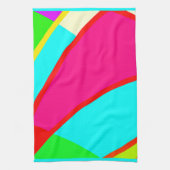 カラフル抽象芸術パターン キッチンタオル (縦)
