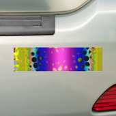 カラフル抽象芸術パターン バンパーステッカー (車上)