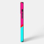 カラフル抽象芸術パターン iPhoneケース (左側面)