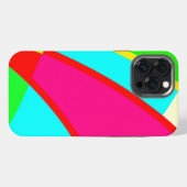 カラフル抽象芸術パターン iPhoneケース (裏面横)