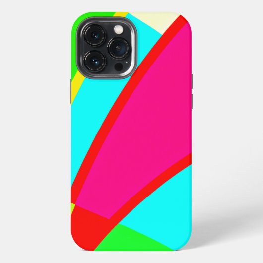 カラフル抽象芸術パターン iPhoneケース (裏面)