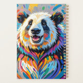 カラフル抽象芸術パンダ動物デザイン プランナー手帳 (裏面)