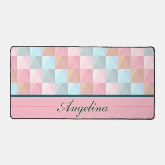 カラフル抽象芸術パーソナライズされたデスクマット デスクマット (正面)