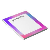 カラフル抽象芸術パーソナライズされたメモ帳 ノートパッド (アングル)