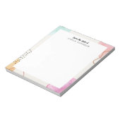 カラフル抽象芸術パーソナライズされたメモ帳 ノートパッド (回転)