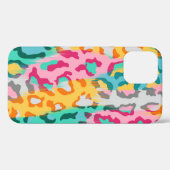 カラフル抽象芸術ヒョウの肌の背景 Case-Mate iPhoneケース (裏面 (横))