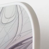 カラフル抽象芸術フラワーモダンフローラフラクタル ピックルボールラケット (左詳細)