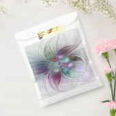 カラフル抽象芸術フラワーモダンフローラフラクタル フェイバーバッグ (封をした状態)