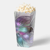 カラフル抽象芸術フラワーモダンフローラフラクタル フェイバーボックス (はじけた状態)