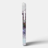 カラフル抽象芸術フラワーモダンフローラフラクタル Case-Mate iPhoneケース (裏面 / 左)