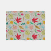 カラフル抽象芸術フリースブランケット フリースブランケット (正面(横))