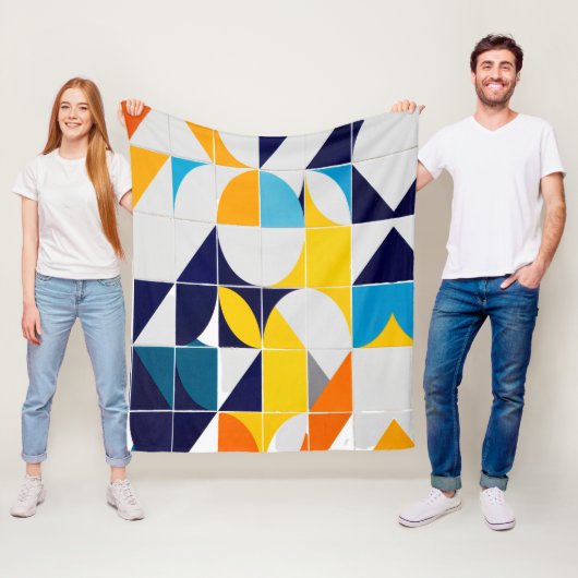 カラフル抽象芸術フリースブランケット フリースブランケット (インサイチュ)