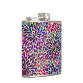 カラフル抽象芸術フローラデザイン フラスク (右)