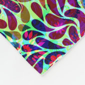 カラフル抽象芸術フローラデザイン フリースブランケット (角)