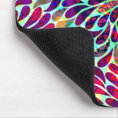 カラフル抽象芸術フローラデザイン マウスパッド (コーナー)