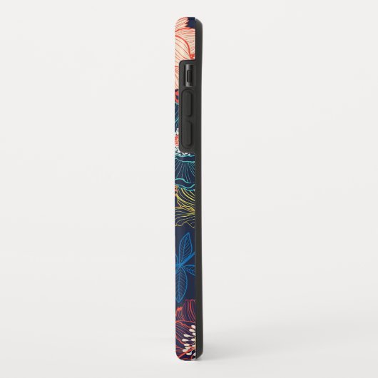 カラフル抽象芸術フローラデザイン Case-Mate iPhoneケース (裏面/左)