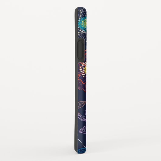 カラフル抽象芸術フローラデザイン Case-Mate iPhoneケース (裏面/右)