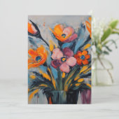カラフル抽象芸術フローラ シーズンカード (スタンド正面)
