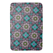 カラフル抽象芸術フローラ バスマット (正面縦)