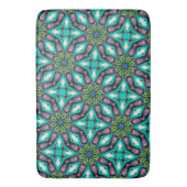 カラフル抽象芸術フローラ バスマット (正面縦)