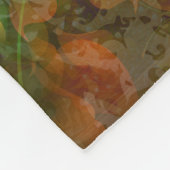 カラフル抽象芸術フローラ フリースブランケット (角)