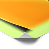 カラフル抽象芸術フローラ ポスター (角)