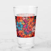 カラフル抽象芸術フローラ#41 タンブラーグラス (裏面)