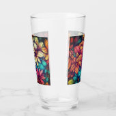 カラフル抽象芸術フローラ#42 タンブラーグラス (右)