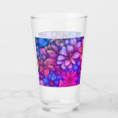 カラフル抽象芸術フローラ#43 タンブラーグラス (裏面)