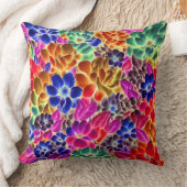 カラフル抽象芸術フローラ#67 - クッション (ブランケット)