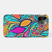 カラフル抽象芸術フローラ Case-Mate iPhoneケース (裏面(横))
