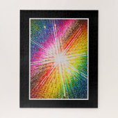 カラフル抽象芸術ブライト懸命困難カラフル ジグソーパズル (縦)