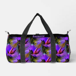 カラフル抽象芸術ブラシストロークパーソナライズされた ダッフルバッグ