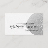 カラフル抽象芸術ブラシロゴ瞑想インストラクター 名刺 (裏面)