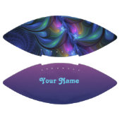 カラフル抽象芸術ブルーピンクグリーンフラクタルの自己名 アメリカンフットボール (パネル)