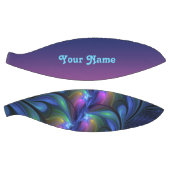 カラフル抽象芸術ブルーピンクグリーンフラクタルの自己名 バスケットボール (パネル)