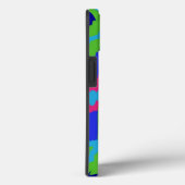 カラフル抽象芸術プリントのレトロ色 Case-Mate iPhoneケース (裏面 / 右)